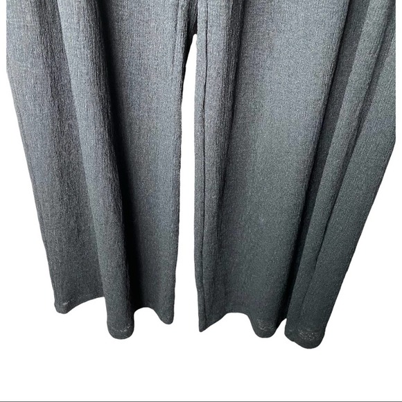 Zara Soft knit semi Sheer pull on wide leg black pants size XL extra large VGUC - Picture 13 of 16